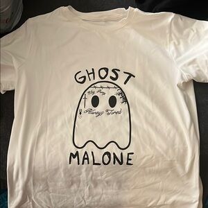 Ghost Malone womens White T-Shirt